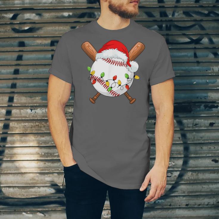 Santa Sports For Men Boys Christmas Baseball Player Unisex Jersey T-Shirt Santa Sports For Men Boys Christmas Baseball Player Unisex Jersey T-Shirt
