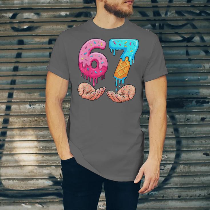 Six Seven 6-7 Baseball Ice Cream Drip 67 Meme Hands Unisex Jersey T-Shirt