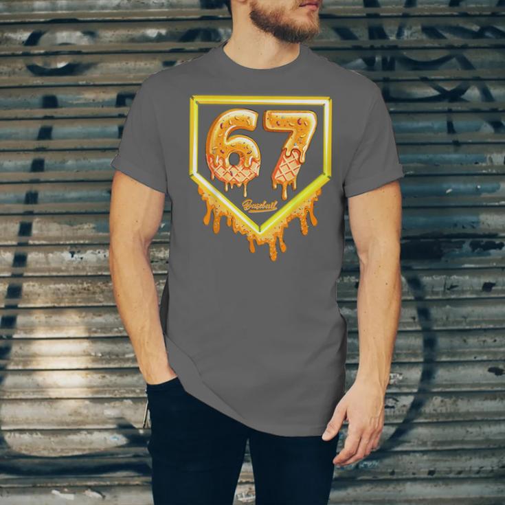 Six Seven 67 Meme Gen Alpha Slang Baseball 101 Unisex Jersey T-Shirt