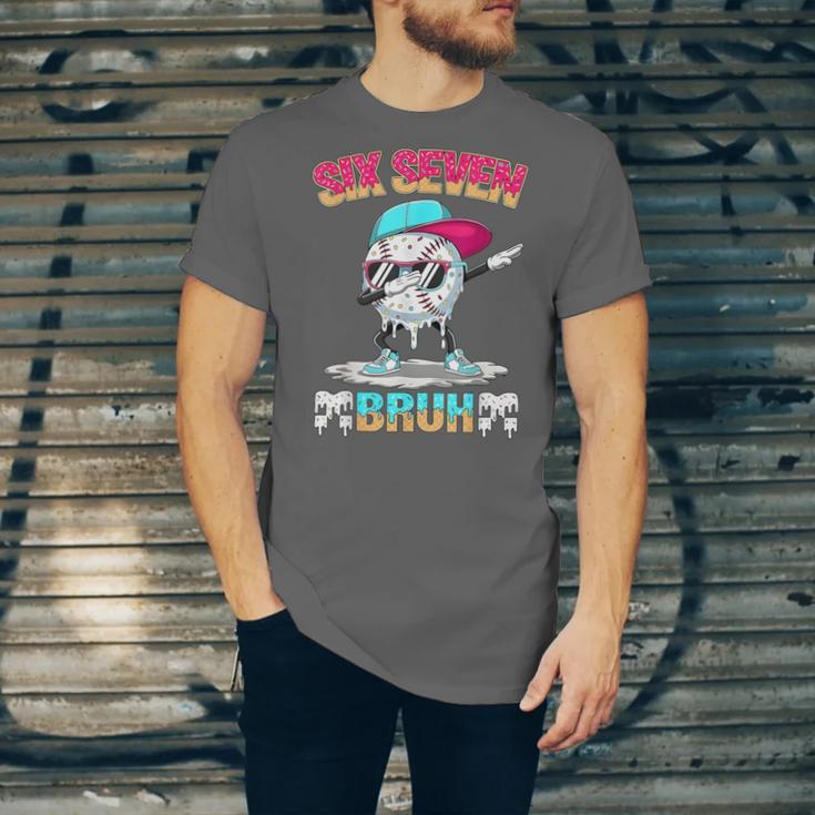 Six Seven 67 Meme Ice Cream Drip Baseball Dabbing Boy Kids Unisex Jersey T-Shirt