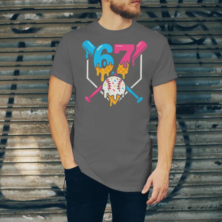 Six Seven Baseball Ice Cream Drip Cool 67 Gen Alpha Slang Unisex Jersey T-Shirt Six Seven Baseball Ice Cream Drip Cool 67 Gen Alpha Slang Unisex Jersey T-Shirt