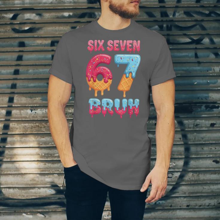 Six Seven Bruh 67 Ice Cream Drip Baseball For Men Women Kids Unisex Jersey T-Shirt Six Seven Bruh 67 Ice Cream Drip Baseball For Men Women Kids Unisex Jersey T-Shirt
