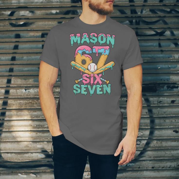 Six Seven Meme Mason Ice Cream Drip Baseball Number 67 Unisex Jersey T-Shirt Six Seven Meme Mason Ice Cream Drip Baseball Number 67 Unisex Jersey T-Shirt