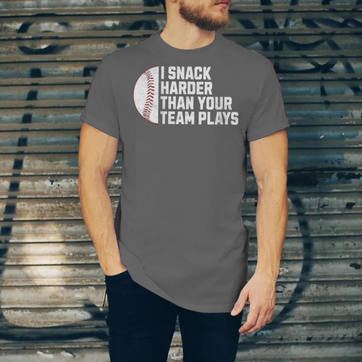 I Snack Harder Than Your Team Plays Baseball Men Women Unisex Jersey T-Shirt I Snack Harder Than Your Team Plays Baseball Men Women Unisex Jersey T-Shirt