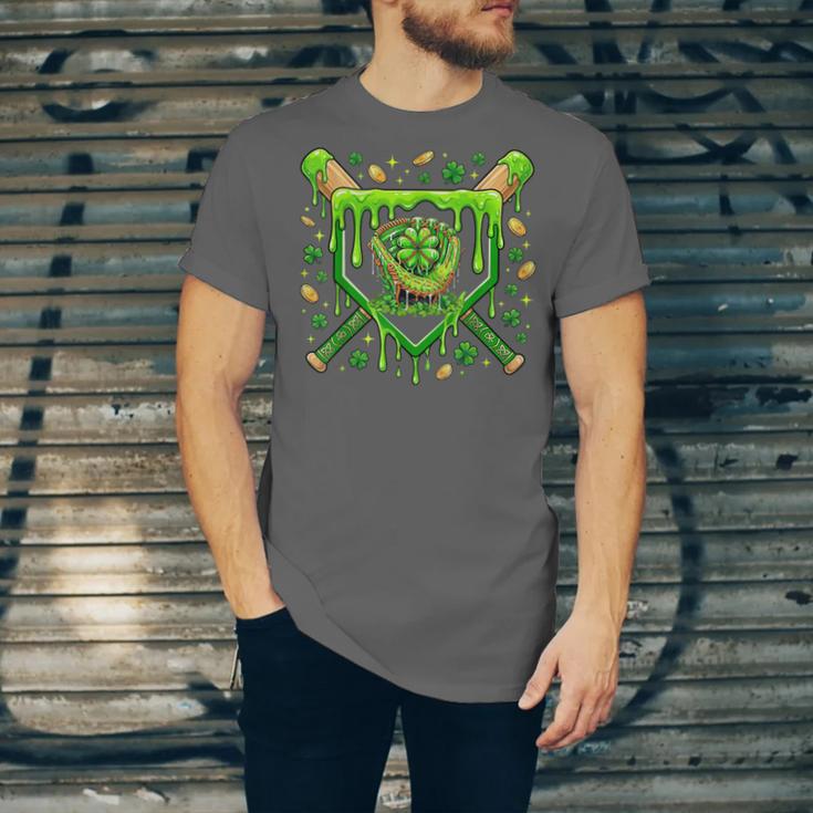 St Patricks Day Baseball Ice Cream Shamrock Baseball Player Unisex Jersey T-Shirt St Patricks Day Baseball Ice Cream Shamrock Baseball Player Unisex Jersey T-Shirt