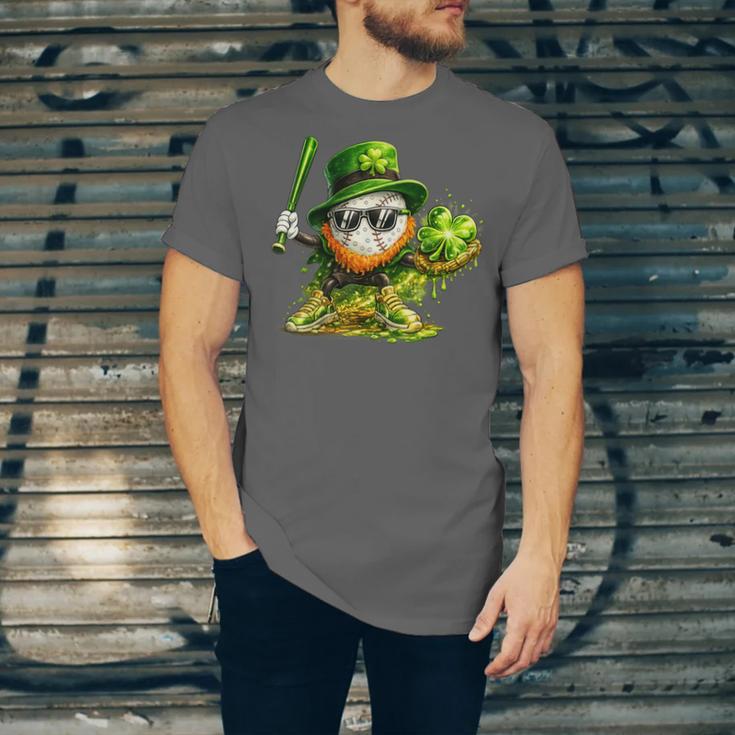 St Patrick’s Day Baseball Shamrock Player Unisex Jersey T-Shirt