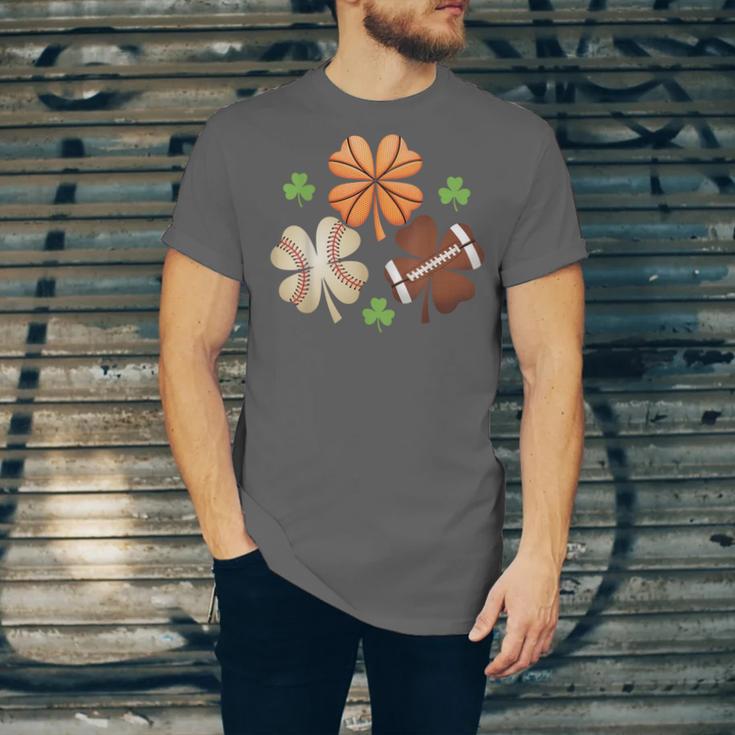 St Patricks Day Shamrock Basketball Baseball Irish Boys Men Unisex Jersey T-Shirt