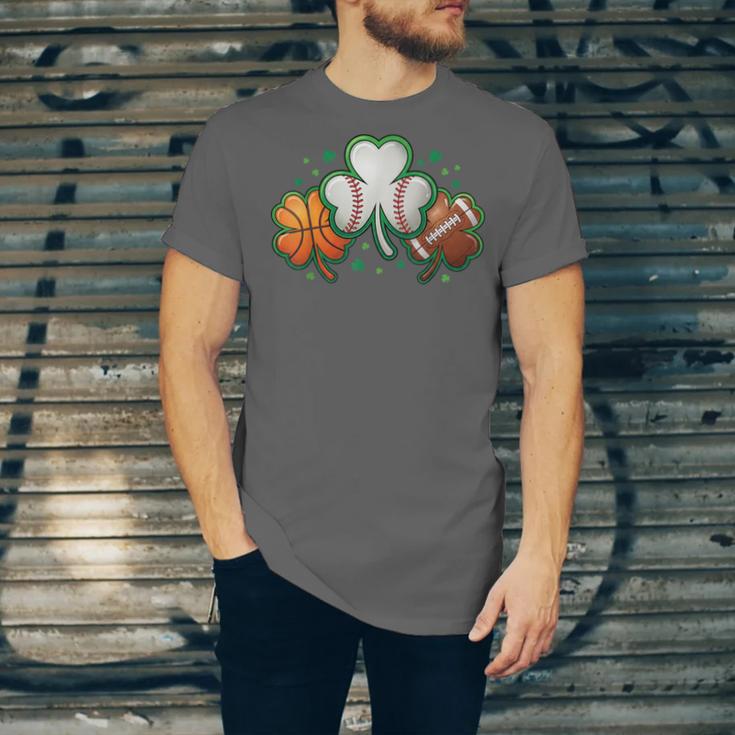 St Patricks Day Shamrock Sports Baseball Basketball Football Unisex Jersey T-Shirt St Patricks Day Shamrock Sports Baseball Basketball Football Unisex Jersey T-Shirt