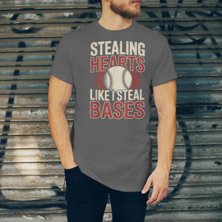 Stealing Hearts Like I Steal Bases Baseball Valentine Retro Unisex Jersey T-Shirt Stealing Hearts Like I Steal Bases Baseball Valentine Retro Unisex Jersey T-Shirt