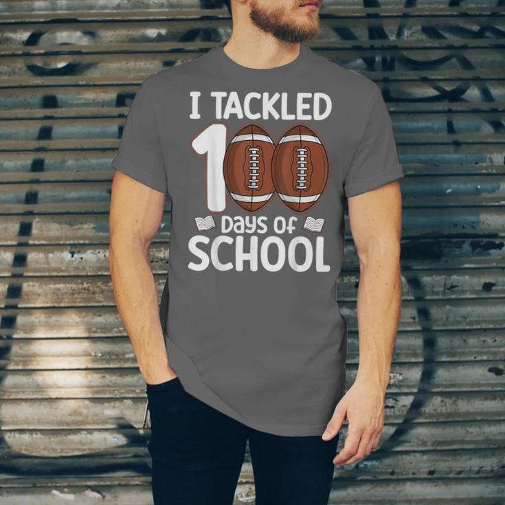 I Tackled 100 Days Of School Baseball Player Kids Teacher Unisex Jersey T-Shirt I Tackled 100 Days Of School Baseball Player Kids Teacher Unisex Jersey T-Shirt
