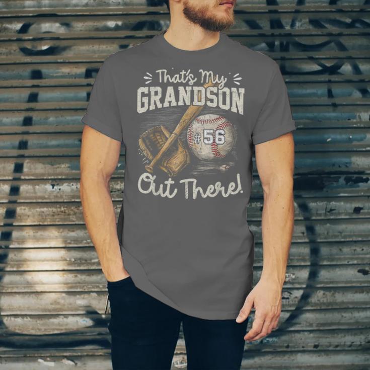 That's My Grandson Out There Jersey Number 56 Baseball Unisex Jersey T-Shirt