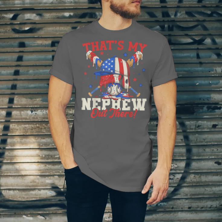 That's My Nephew Out There Baseball Cream Drip Crossed Bat Unisex Jersey T-Shirt