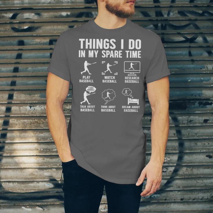 Things I Do In My Spare Time Baseball Lovers Kids Boys Unisex Jersey T-Shirt Things I Do In My Spare Time Baseball Lovers Kids Boys Unisex Jersey T-Shirt