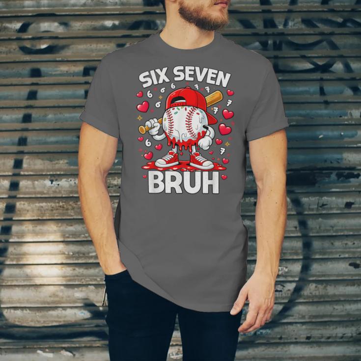 Valentines Day Six Seven Bruh 6 7 Meme Baseball Drip Boys Unisex Jersey T-Shirt