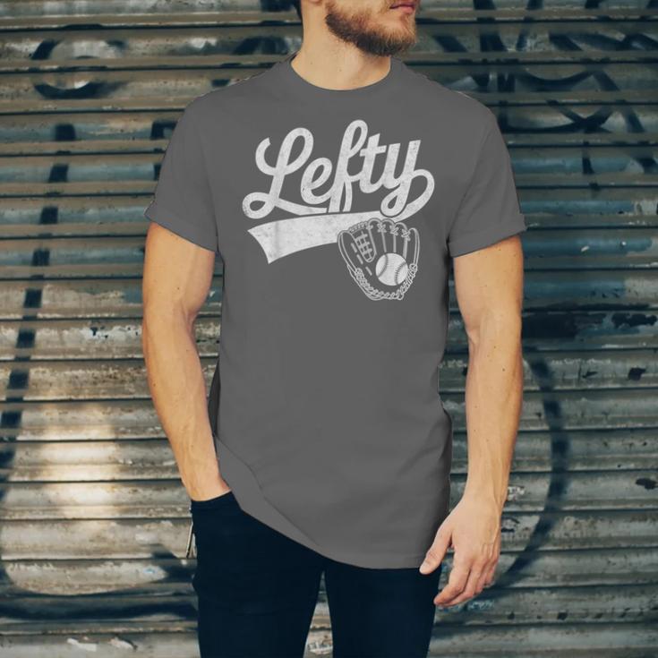 Vintage Baseball Tee Lefty Left Handed Baseball Player Unisex Jersey T-Shirt Vintage Baseball Tee Lefty Left Handed Baseball Player Unisex Jersey T-Shirt