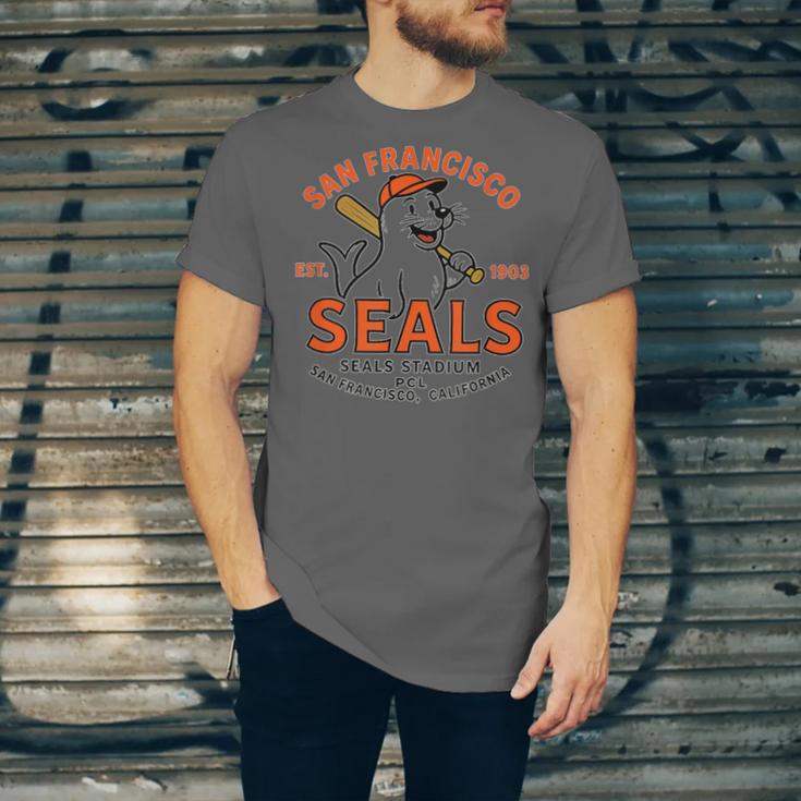 Vintage San Francisco Seals California Baseball Logo Unisex Jersey T-Shirt Vintage San Francisco Seals California Baseball Logo Unisex Jersey T-Shirt
