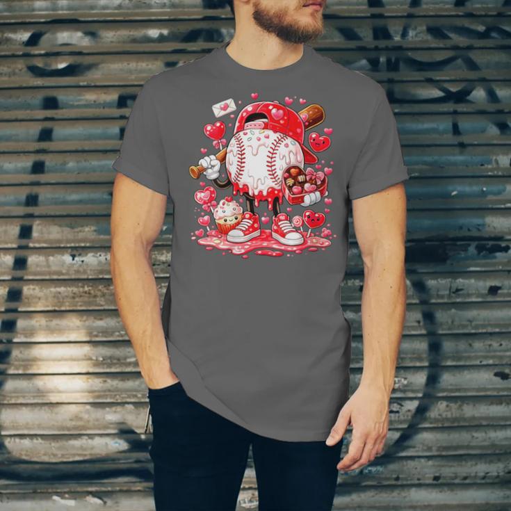 Women's Baseball Drip Ice Cream Boys Kids Youth Valentines Unisex Jersey T-Shirt