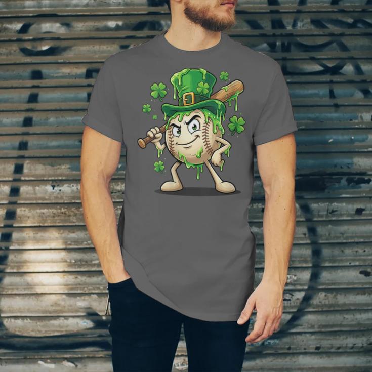 Women's St Patricks Day Baseball Leprechaun Shamrock Player Boys Kid Unisex Jersey T-Shirt