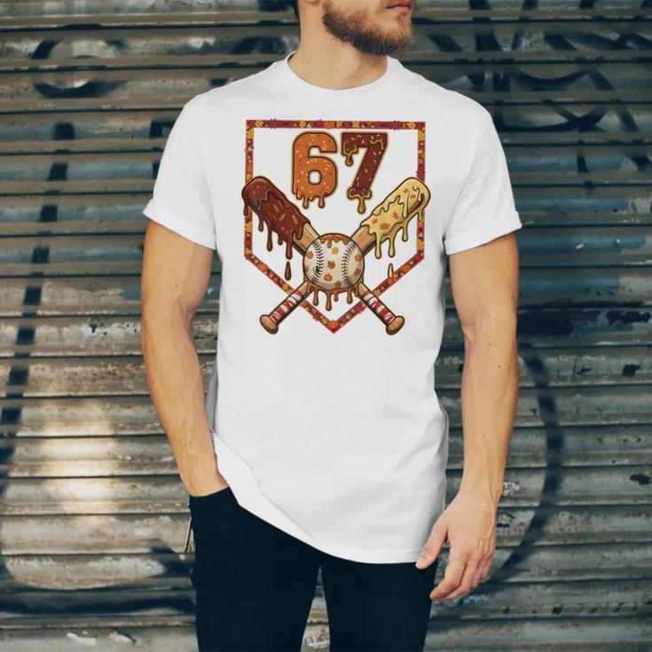 67 Baseball Drip Thanksgiving Six Seven Boys Teens Kids Unisex Jersey T-Shirt