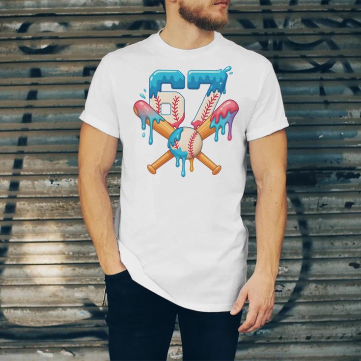67 Baseball Life Style 101 Apparel Youth Drip Baseball Boys Unisex Jersey T-Shirt