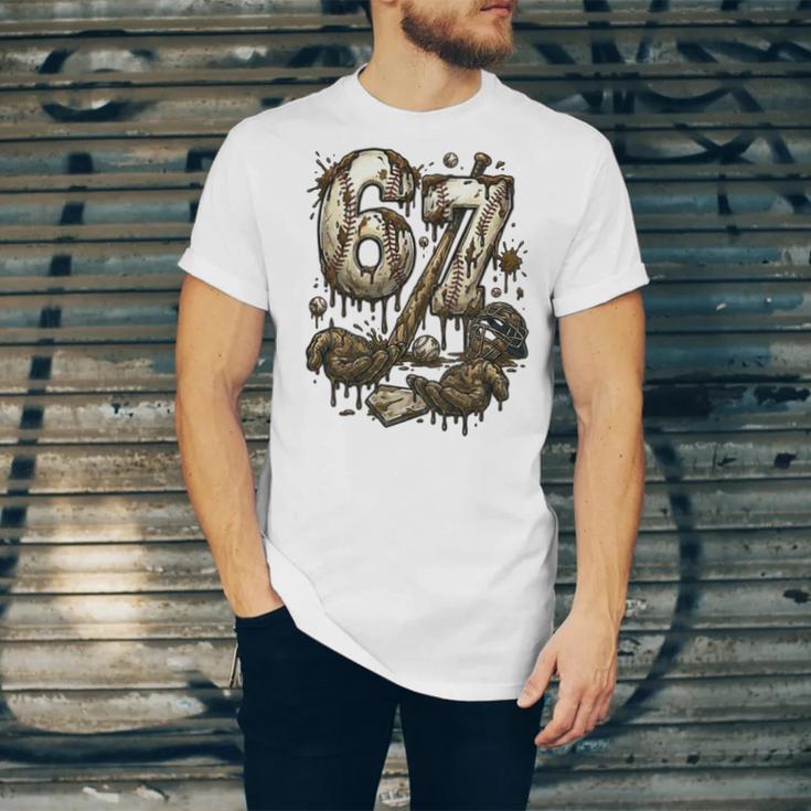 67 Baseball Six Seven Baseball 6 7 Kids Boys Girls Unisex Jersey T-Shirt