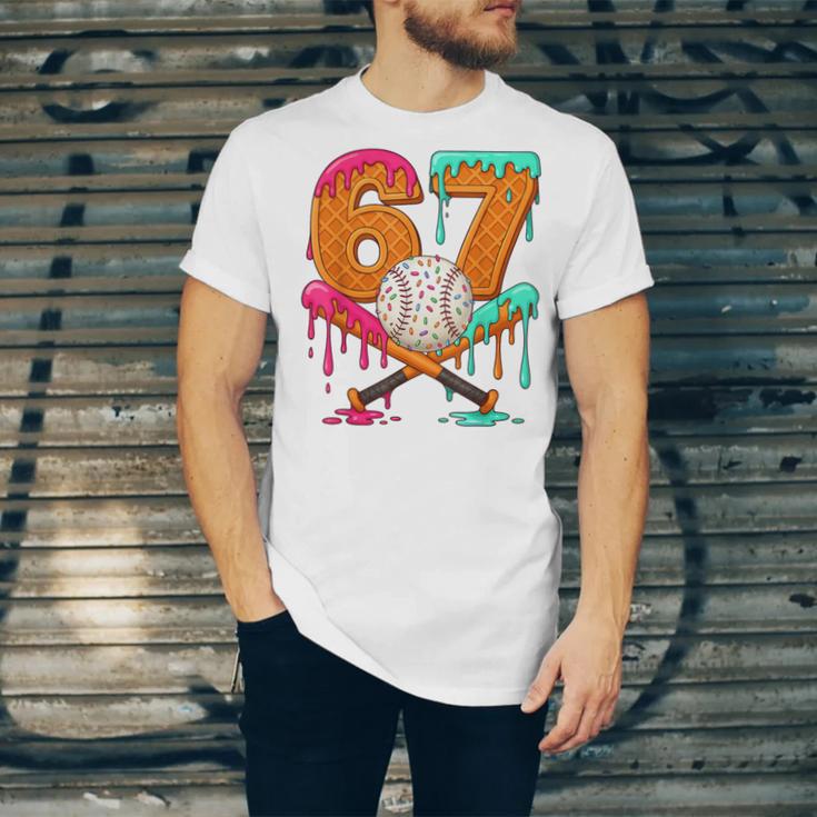 67 Ice Cream Drip Baseball Number 67 Player 67th Birthday Unisex Jersey T-Shirt 67 Ice Cream Drip Baseball Number 67 Player 67th Birthday Unisex Jersey T-Shirt