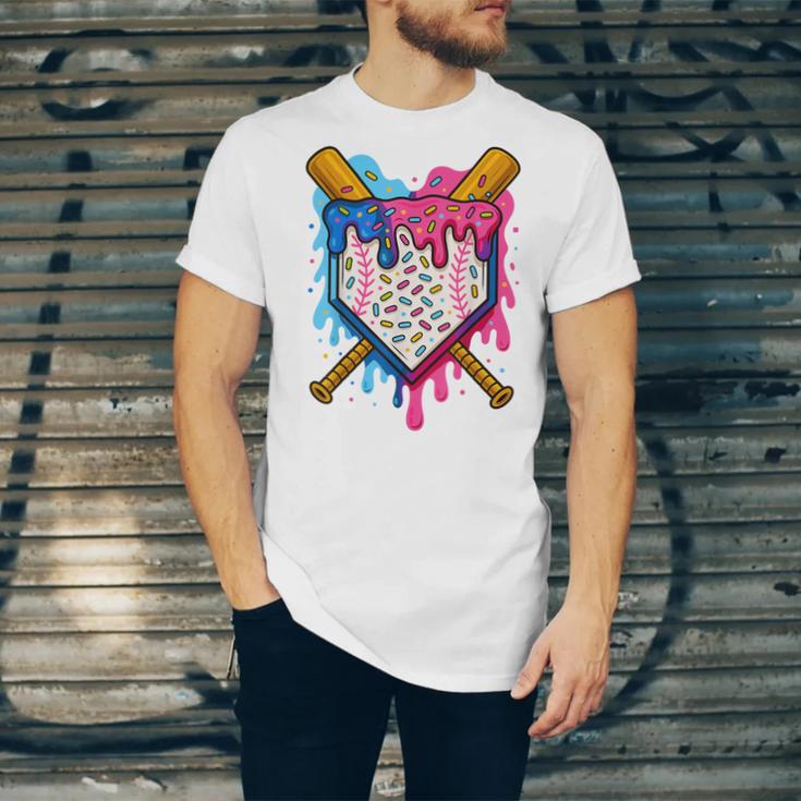Baseball Boys Ice Cream Drip Baseball Unisex Jersey T-Shirt Baseball Boys Ice Cream Drip Baseball Unisex Jersey T-Shirt