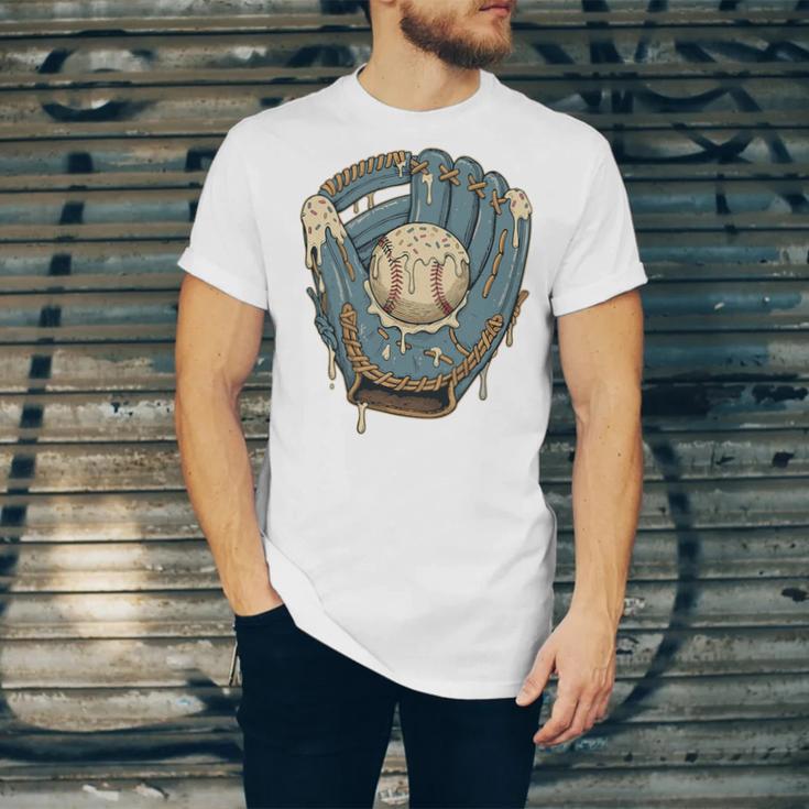Baseball Drip Ice Cream Glove With Sprinkles And Ball Youth Premium Tri-Blend Unisex Jersey T-Shirt Baseball Drip Ice Cream Glove With Sprinkles And Ball Youth Premium Tri-Blend Unisex Jersey T-Shirt