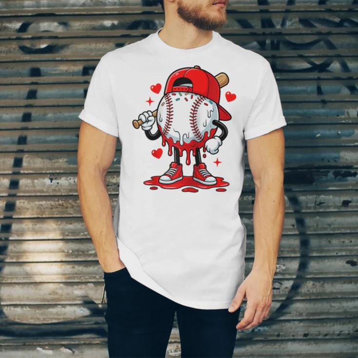 Baseball Drip Icecream Apparel Youth Boy Valentine Raglan Baseball Tee Unisex Jersey T-Shirt