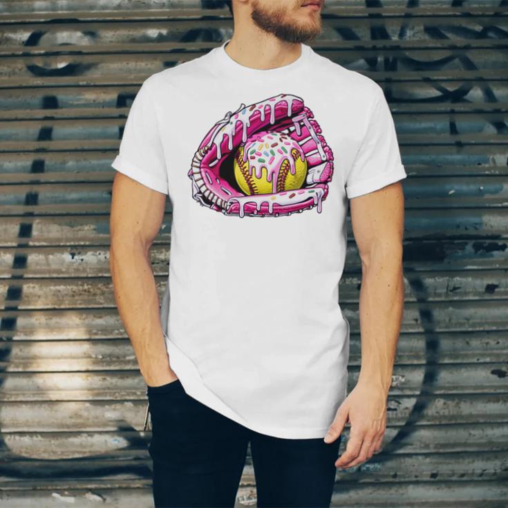 Baseball Glove Drip Shirt Ice Cream Dripping Girls Pocket Premium Unisex Jersey T-Shirt Baseball Glove Drip Shirt Ice Cream Dripping Girls Pocket Premium Unisex Jersey T-Shirt