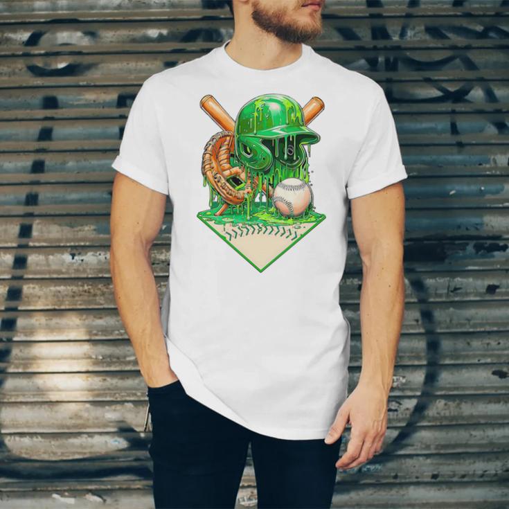 Baseball Life Style Ice Cream Drip Green Premium Tri-Blend Unisex Jersey T-Shirt Baseball Life Style Ice Cream Drip Green Premium Tri-Blend Unisex Jersey T-Shirt