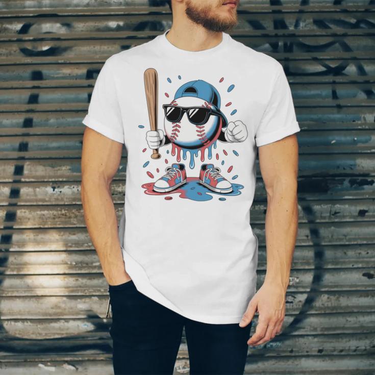 Baseball Lifestyle Apparel Youth Baseball Ice Cream Drip Unisex Jersey T-Shirt