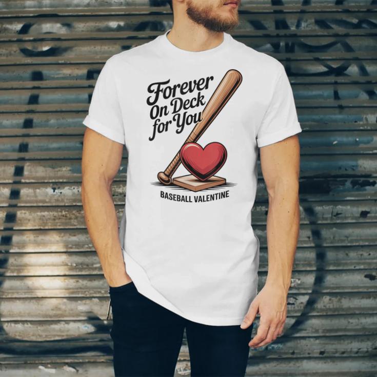 Baseball Valentine Forever On Deck For You Tee Unisex Jersey T-Shirt Baseball Valentine Forever On Deck For You Tee Unisex Jersey T-Shirt