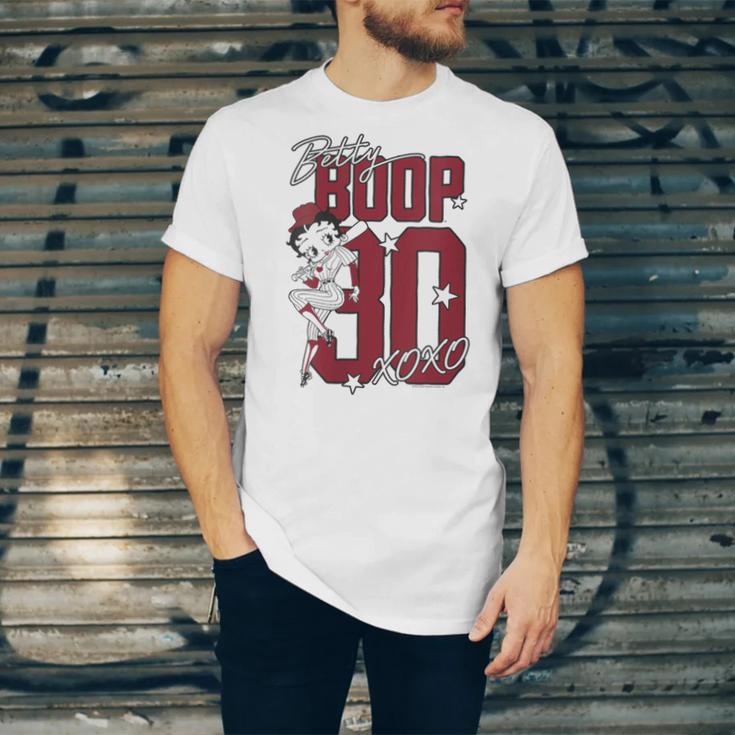 Betty Boop Baseball Logo Jersey With Stars Cute Cartoon Unisex Jersey T-Shirt