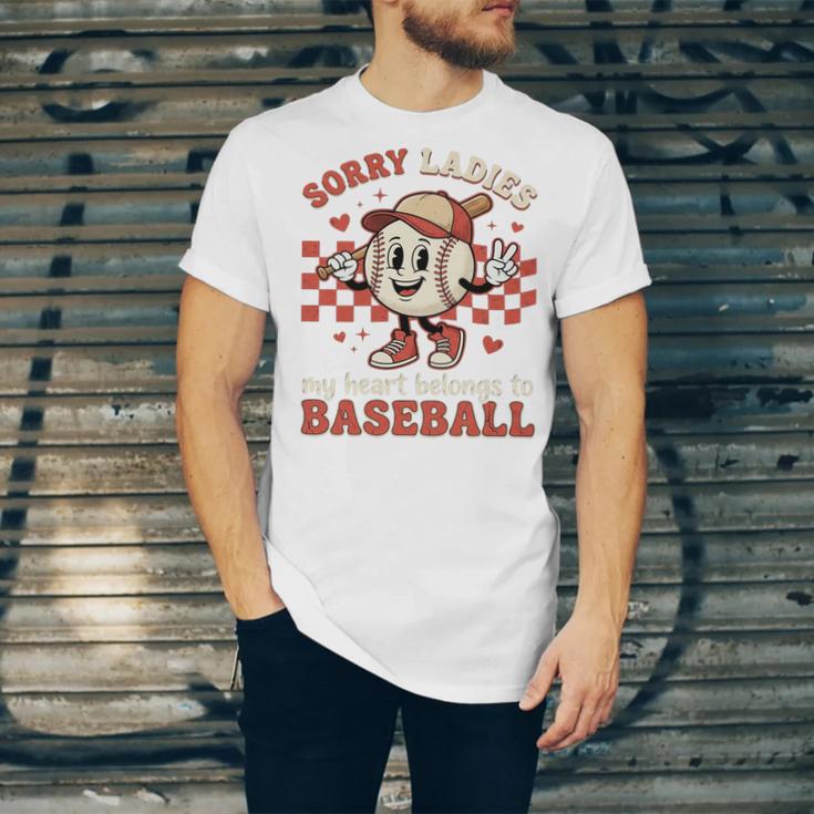 Boys & Women Men Baseball Valentine With Hearts Sporty Love Unisex Jersey T-Shirt