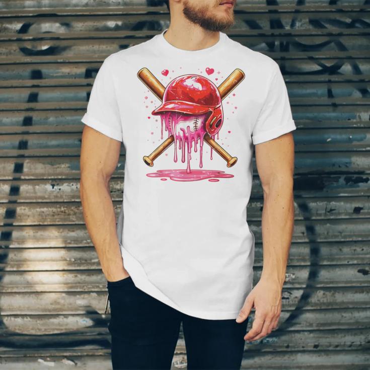 Boys Valentine Day Baseball Helmet Drip Ice-Cream Youth Kids Unisex Jersey T-Shirt Boys Valentine Day Baseball Helmet Drip Ice-Cream Youth Kids Unisex Jersey T-Shirt
