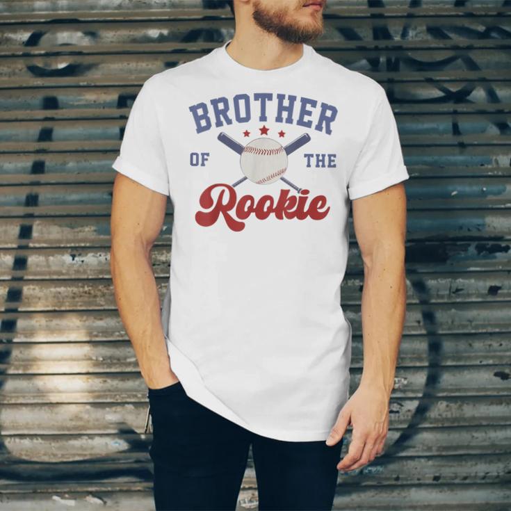 Brother Of Rookie 1st Birthday Baseball Boy Family Matching Unisex Jersey T-Shirt