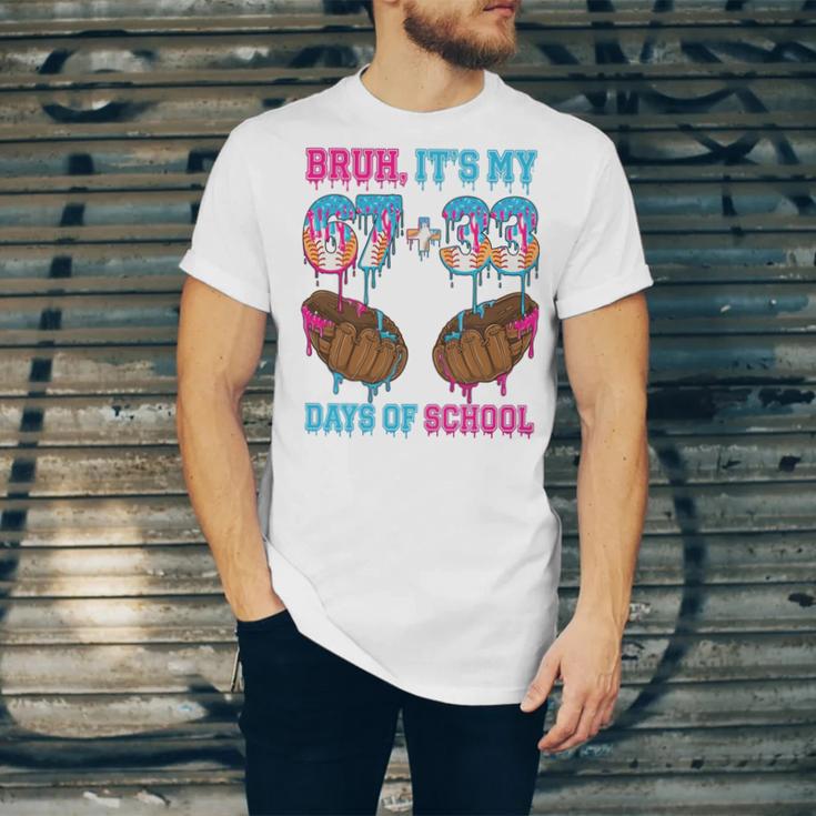 Bruh Its My 67 33 Day Of School Baseball Boys Kids 100th Day Unisex Jersey T-Shirt