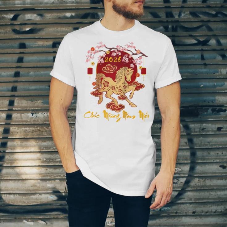 Chuc Mung NAM Moi 2026 Vietnamese Lunar New Year Of Horse Raglan Baseball Tee Unisex Jersey T-Shirt Chuc Mung NAM Moi 2026 Vietnamese Lunar New Year Of Horse Raglan Baseball Tee Unisex Jersey T-Shirt