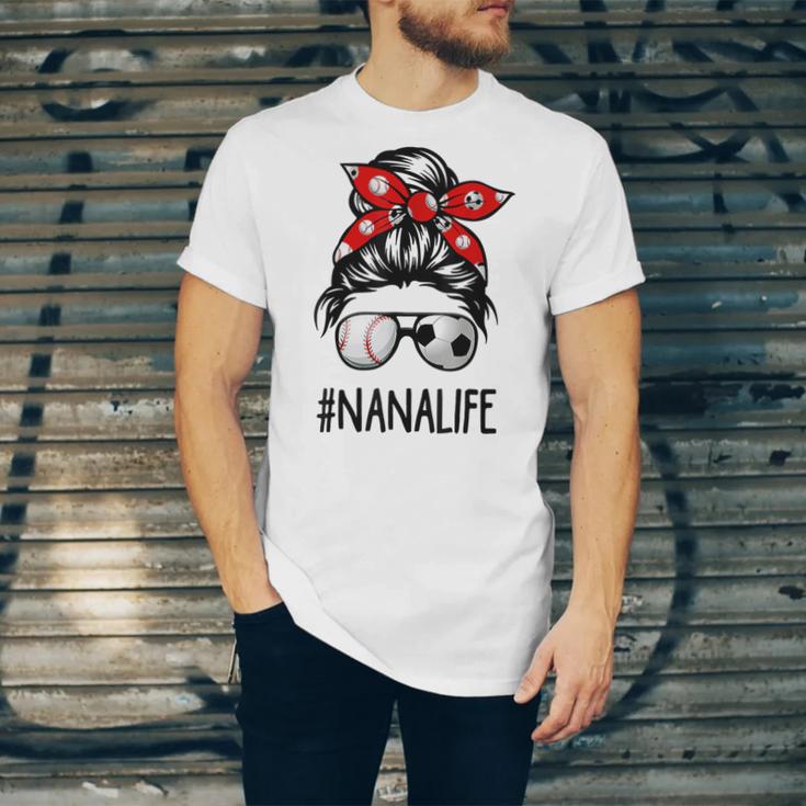 Classy Nana Life Soccer Messy Bun Baseball Mother's Day Unisex Jersey T-Shirt Classy Nana Life Soccer Messy Bun Baseball Mother's Day Unisex Jersey T-Shirt