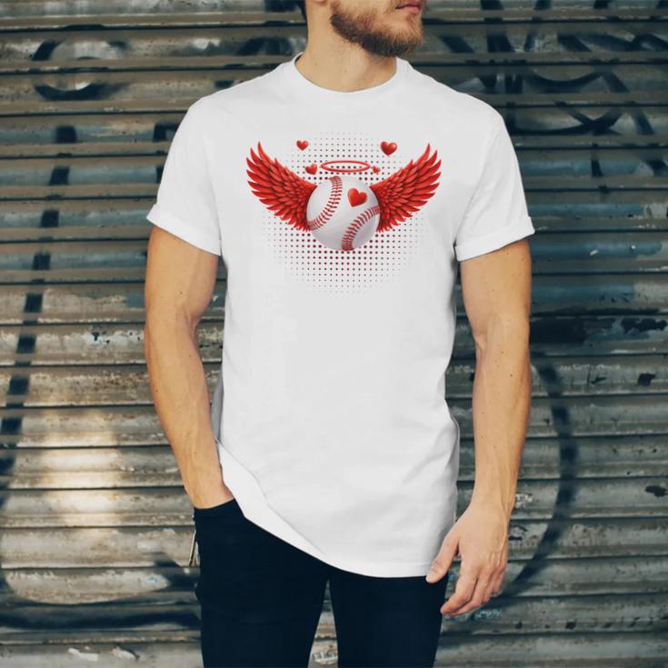 Cute Baseball &Cupid Wings Happy Valentines Boys Men Unisex Jersey T-Shirt Cute Baseball &Cupid Wings Happy Valentines Boys Men Unisex Jersey T-Shirt