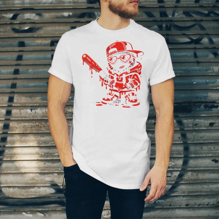 Drippy Baseball Mascot Valentine Heart Glasses Cartoon Unisex Jersey T-Shirt Drippy Baseball Mascot Valentine Heart Glasses Cartoon Unisex Jersey T-Shirt