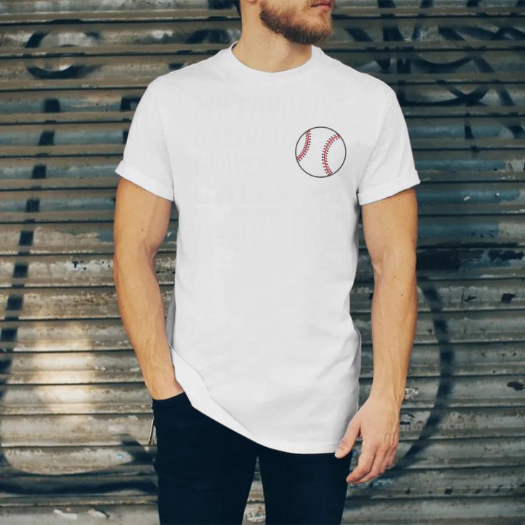 My Favorite Baseball Player Calls Me Mom Unisex Jersey T-Shirt My Favorite Baseball Player Calls Me Mom Unisex Jersey T-Shirt