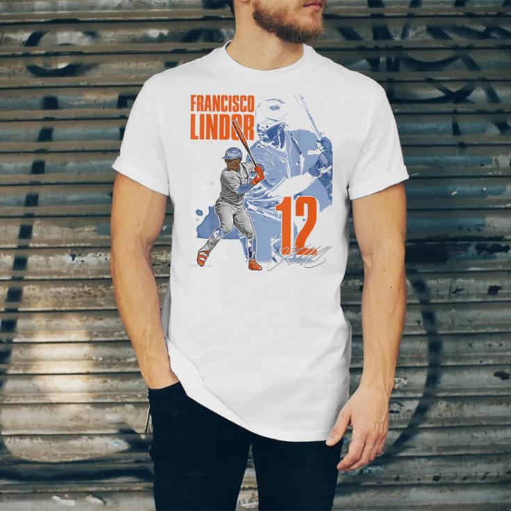Francisco Lindor New York M Baseball Players MLBFLI304N Unisex Jersey T-Shirt Francisco Lindor New York M Baseball Players MLBFLI304N Unisex Jersey T-Shirt