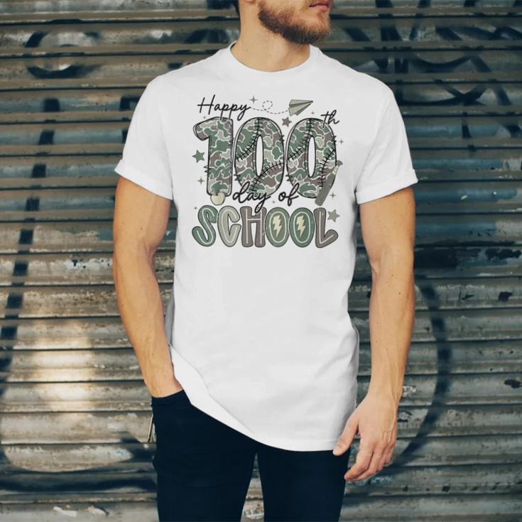 Happy 100th Day Of School Baseball Camo Boys Kids Toddler Unisex Jersey T-Shirt Happy 100th Day Of School Baseball Camo Boys Kids Toddler Unisex Jersey T-Shirt