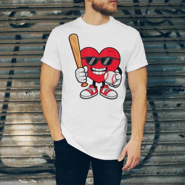 Heart Playing Baseball Valentines Day Unisex Jersey T-Shirt Heart Playing Baseball Valentines Day Unisex Jersey T-Shirt