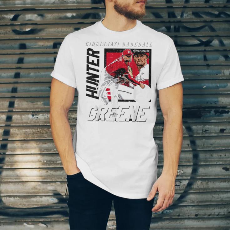 Hunter Greene Cincinnati MLB Baseball Players MLBHGR203M Unisex Jersey T-Shirt Hunter Greene Cincinnati MLB Baseball Players MLBHGR203M Unisex Jersey T-Shirt