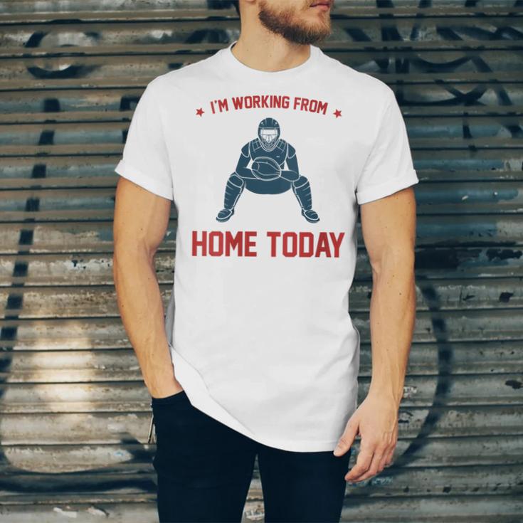 I'm Working From Home Today Baseball Lover Men Women Unisex Jersey T-Shirt I'm Working From Home Today Baseball Lover Men Women Unisex Jersey T-Shirt