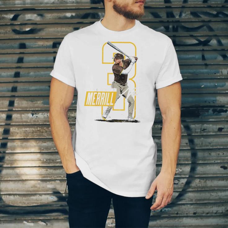 Jackson Merrill San Diego MLB Baseball Player MLBJME202M Unisex Jersey T-Shirt Jackson Merrill San Diego MLB Baseball Player MLBJME202M Unisex Jersey T-Shirt