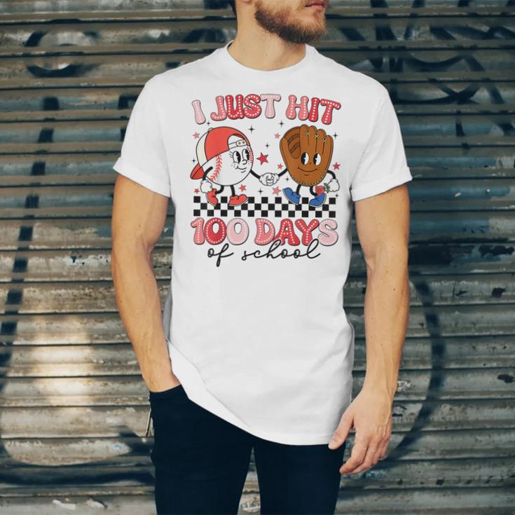 I Just Hit 100 Days Of School Baseball Boy Girl Teacher Unisex Jersey T-Shirt